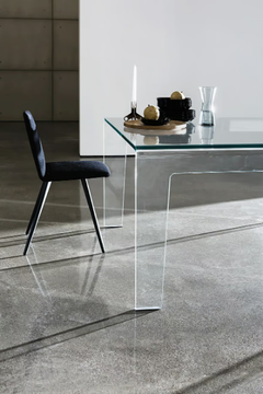 FROG - Square glass table by Sovet italia - view 3